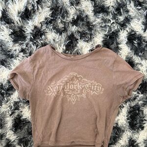 Garage Brown Graphic Baby Short Sleeve Tee